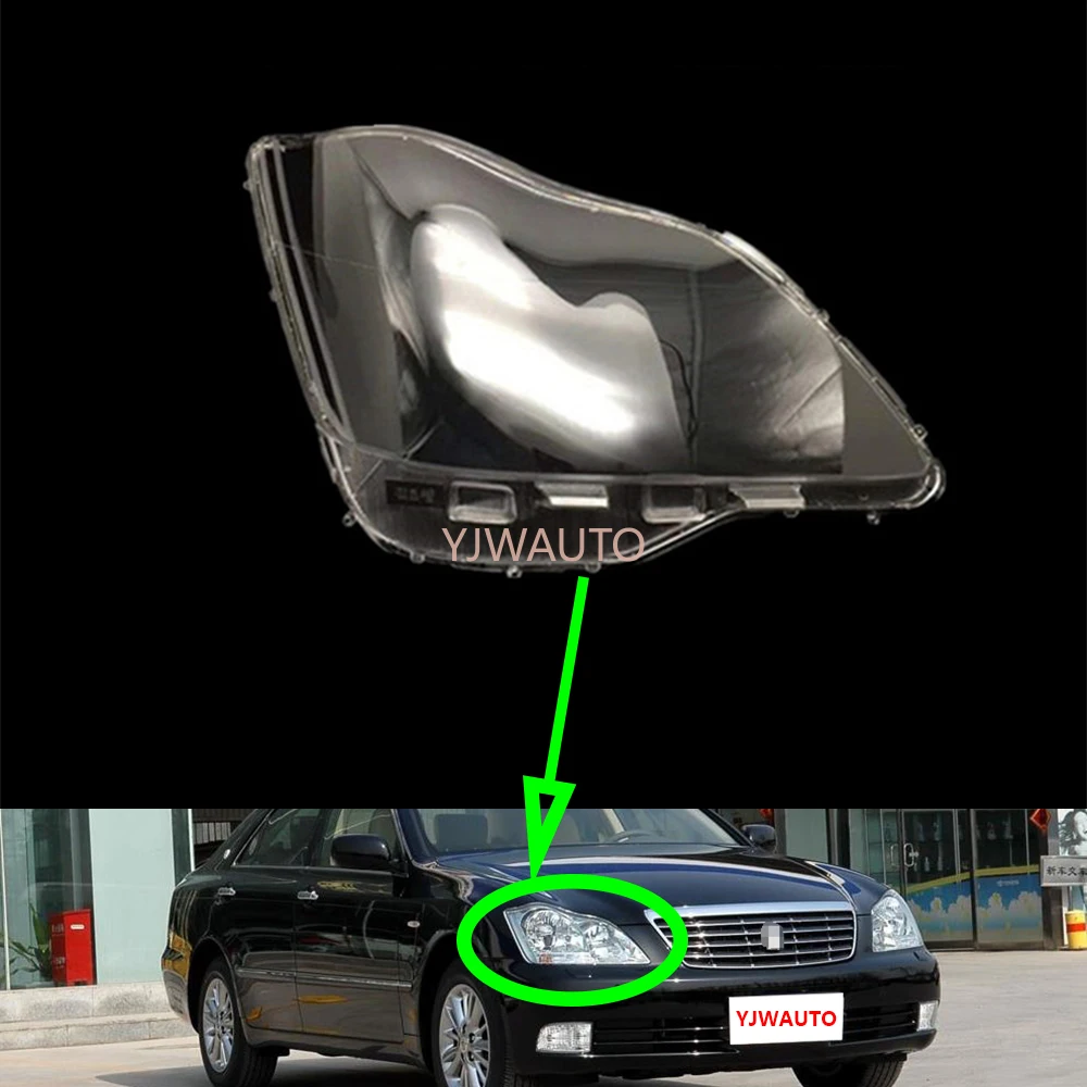 HeadlightLensForToyotaCrown20052009HeadlampCoverCarGlass