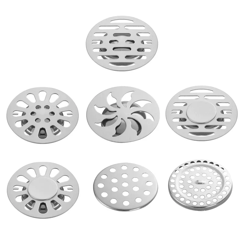 1pcs Stainless Steel Bathroom Sewer Floor Drain Cover Filter Kitchen Floor Drain Cover Anti-clogging Sink Bathroom Accessories images - 6