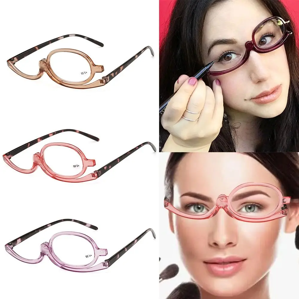 1.0 ~ 4,0 Dioptrien rotierende Make-up Lesebrille Vision Pflege bunte Rahmen Lupe Brillen kosmetische Brille Frau