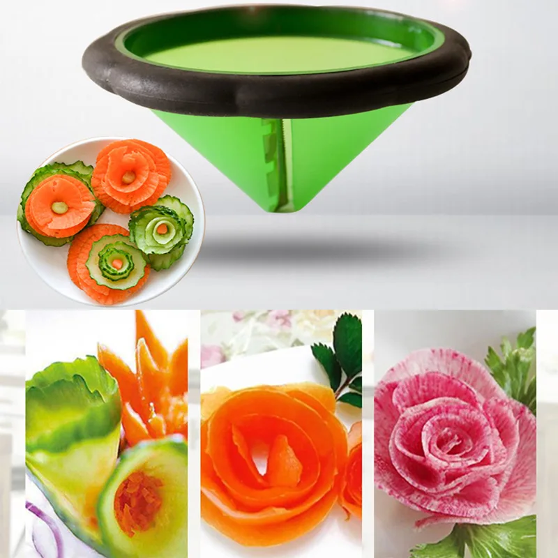 

Stainless Steel Salad Curler Set Carrot and Cucumber Carving Knife Spiral Curling Grater Slicing Knife Kitchen Accessories