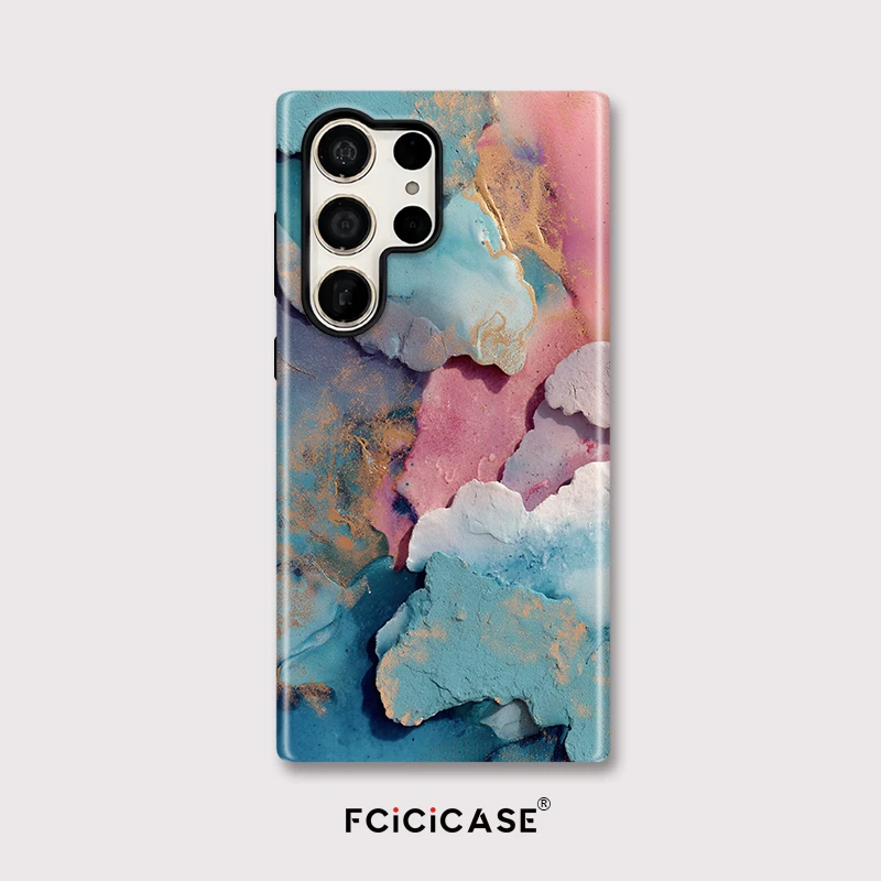Luxury Acrylic TPU+PC Shockproof Marble Phone Cover