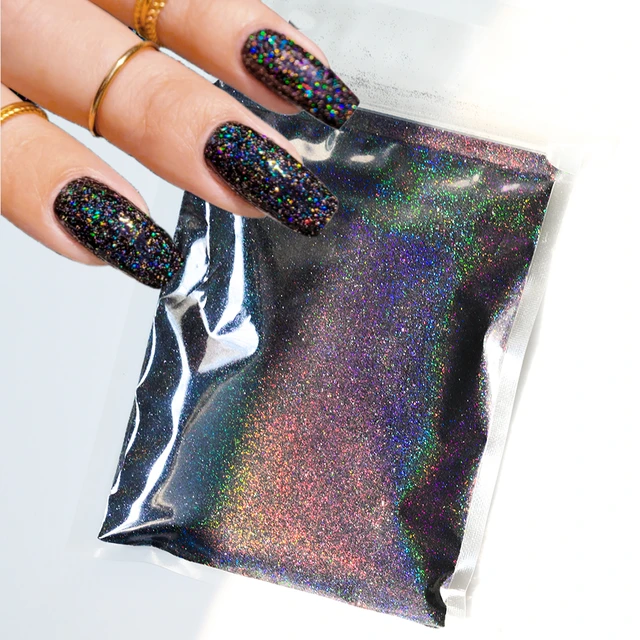 Black Holographic Super Fine Glitter