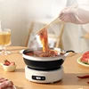 220V 1.2 L Electric Cooking Pot Portable Multi Cooker Dormitory Travel Folded Rice Cooker Split Hot Pot Electrical Capabilities 2