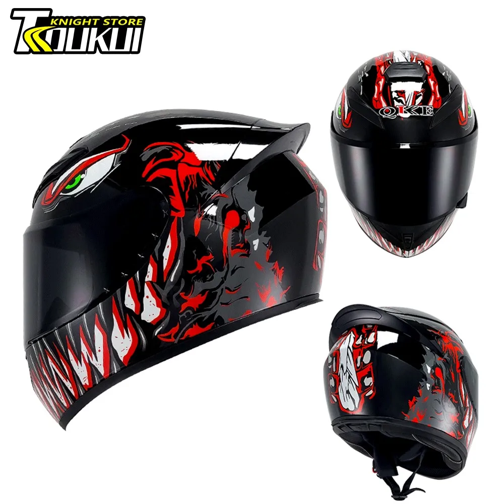 Nuovo Casco Moto Certificazione Dot Casco Moto Traspirante Uomo Donna Casco Integrale Materiale Abs Casco Moto Quattro Stagioni