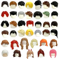 KT Block Min Building Blocks Boy's Hair Girl's Hair Curly Hair Accessories MOC Figures Hair  Children's Toys 1