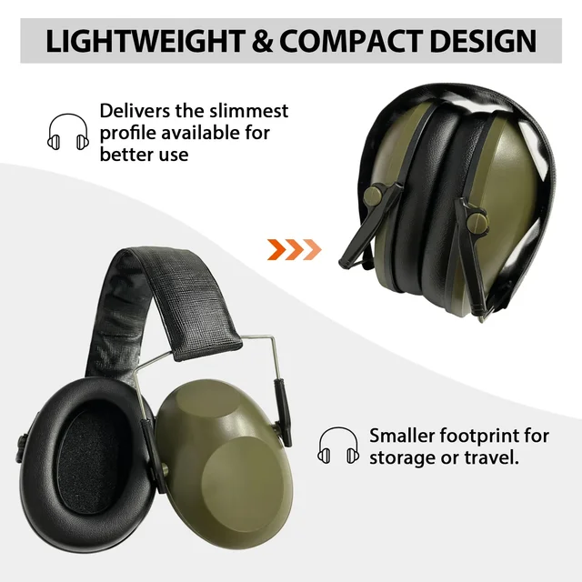 Ear Protector Earmuffs for Shooting Hunting Noise Reduction Hearing Protection Protector Soundproof Shooting Earmuffs Tactical 5