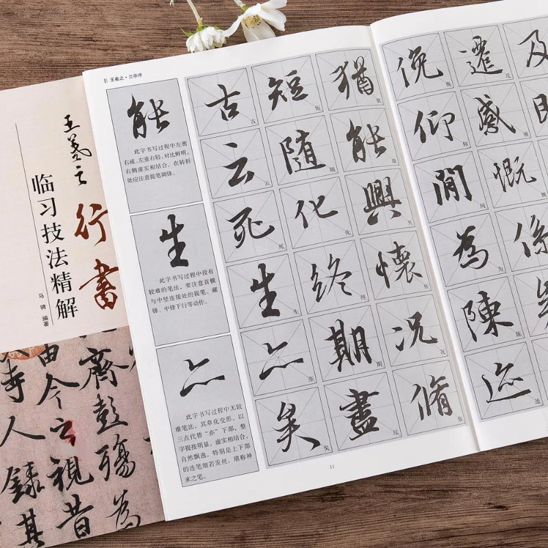 Chinesisches Kalligraphie-Kopierbuch Ouyang Xun Zhao Mengfu Running Regular Script Copy Book Adult Student Calligraphy Copying Tutorial – Detail 11