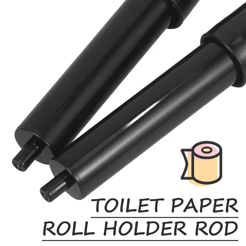 2pcs Toilet Paper Holder Roller Rod Retractable Paper Holder Cores Spindle Insert Spring Bathroom Replacement