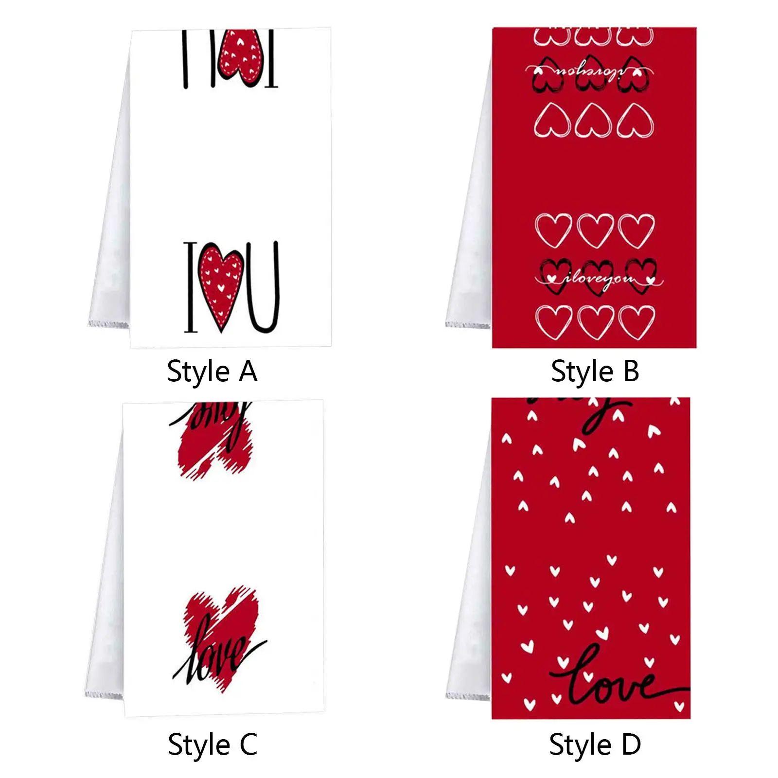 

Valentine Kitchen Towels Absorbent Dish Towels Valentine's Day Dish Towels for Kitchen Bathroom House Holiday Decorations