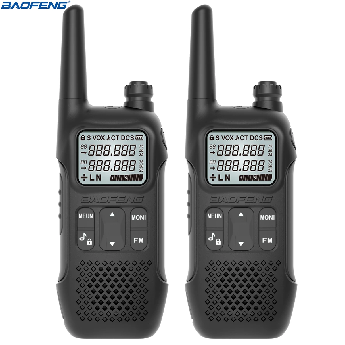 Baofeng GM-T8 Walkie Talkie GMRS Radio NOAA Type-C LED