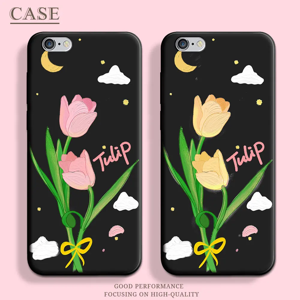 Per Iphone 5 5S Se 2016 Custodia Per Iphone 6 + Butterfly Soft Silicone Stars Tpu Flower Phone Case Per Iphone 6S 6S Plus Cover Posteriore