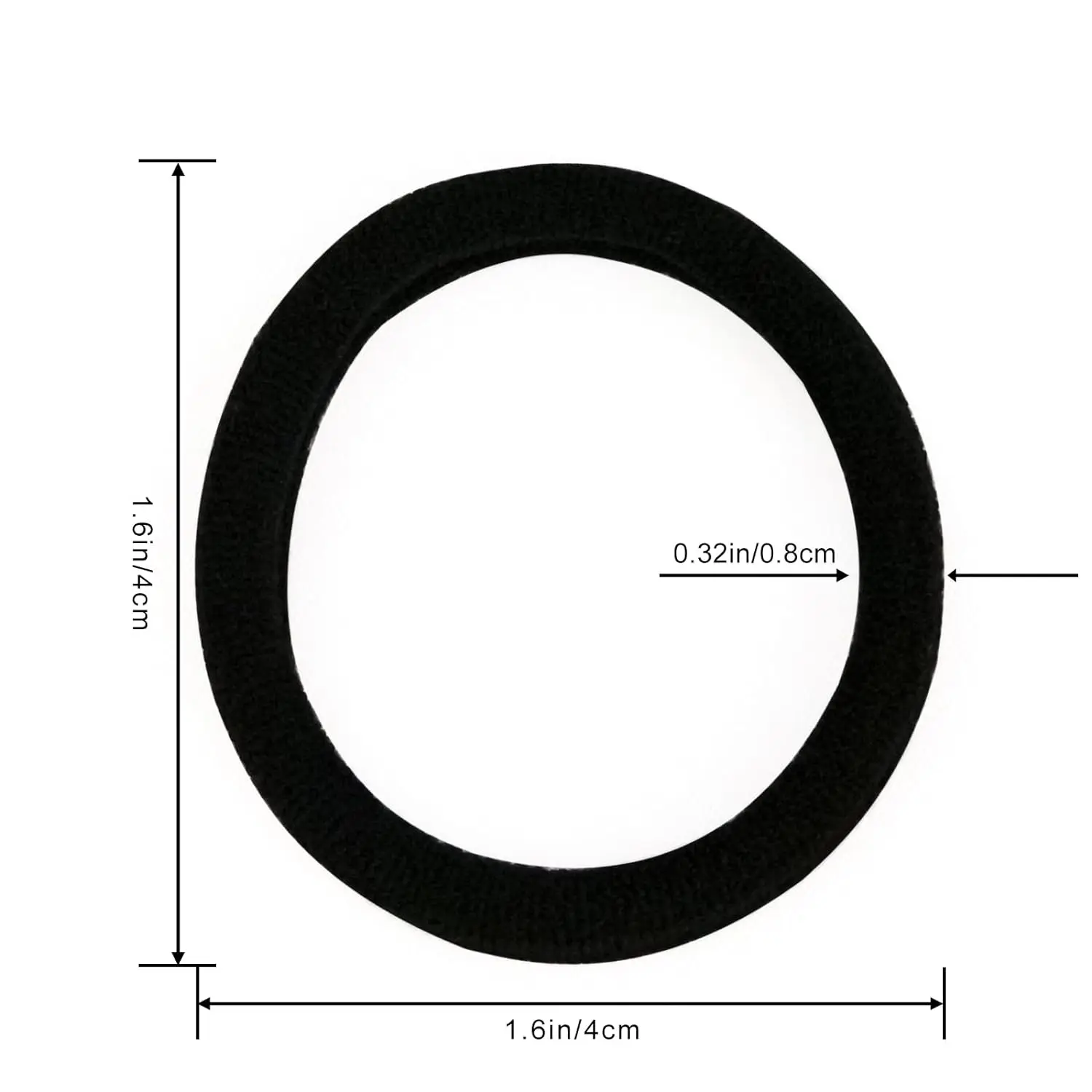 Hair Band 100 Pcs 4cm Elastic Hair Ties Thick Seamless Soft Ponytail Holders for Girl Women