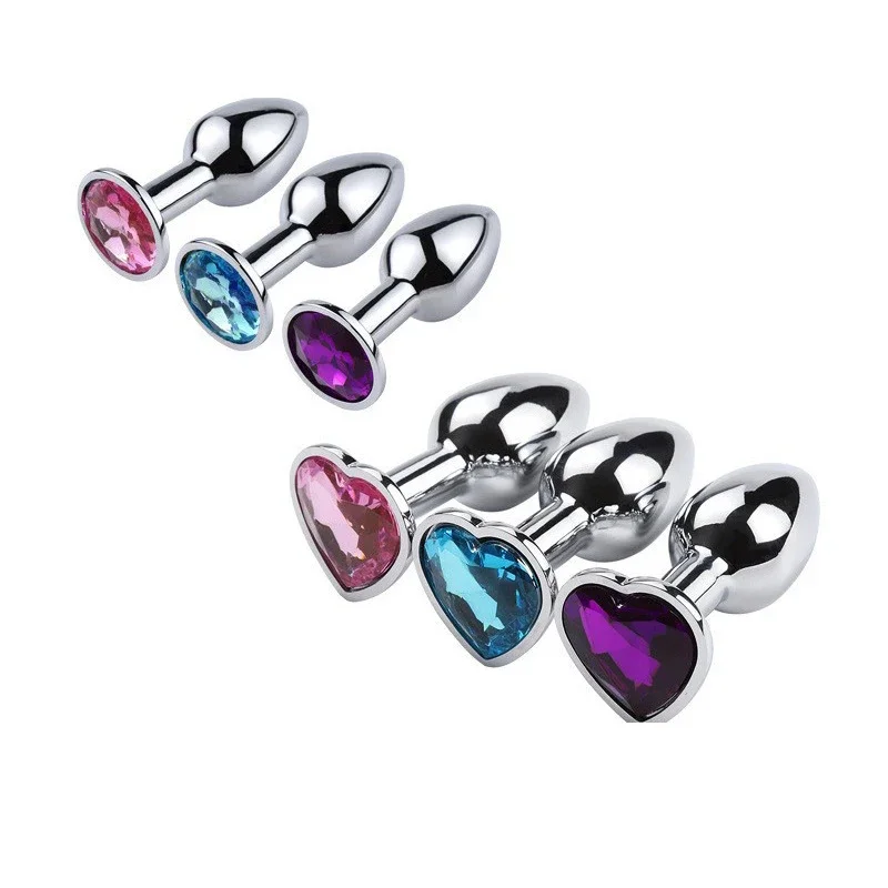 Mini Sexy Jelly Color Metal Anal Plug Anal Dilator Adult Men Women Fun Flirting Masturbation Adult Toys Gay anal plug vibrator anal plug anal sex toys