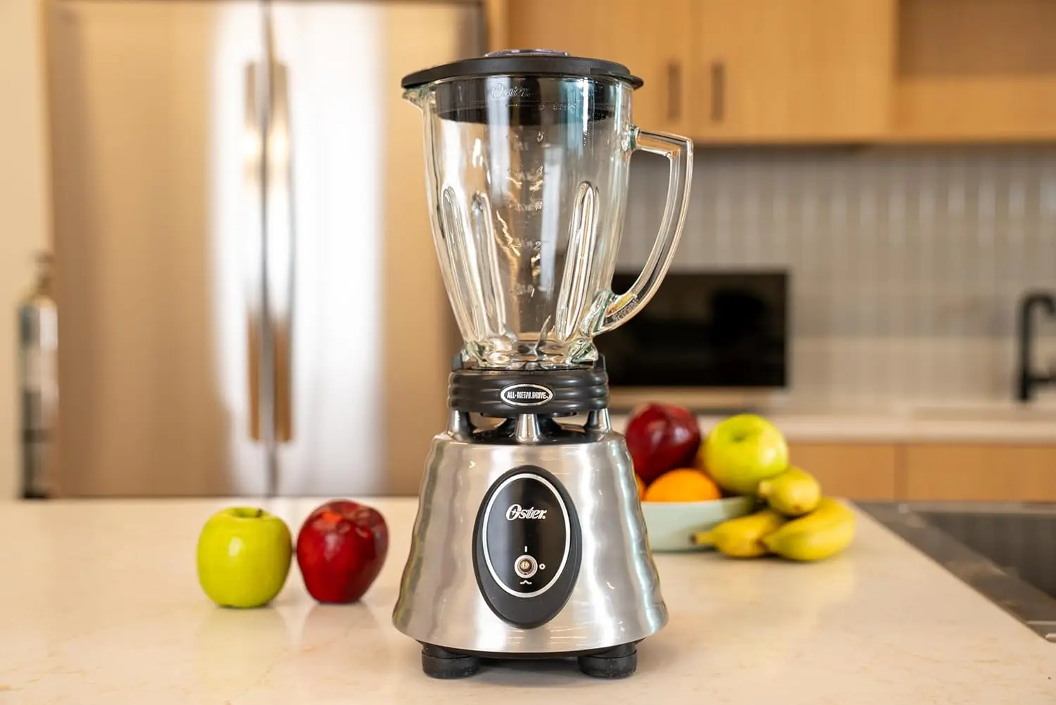 Classic Series Heritage Blender with 6-Cup Glass Jar, 1000W Power, StainlSteel Countertop Kitchen Blender