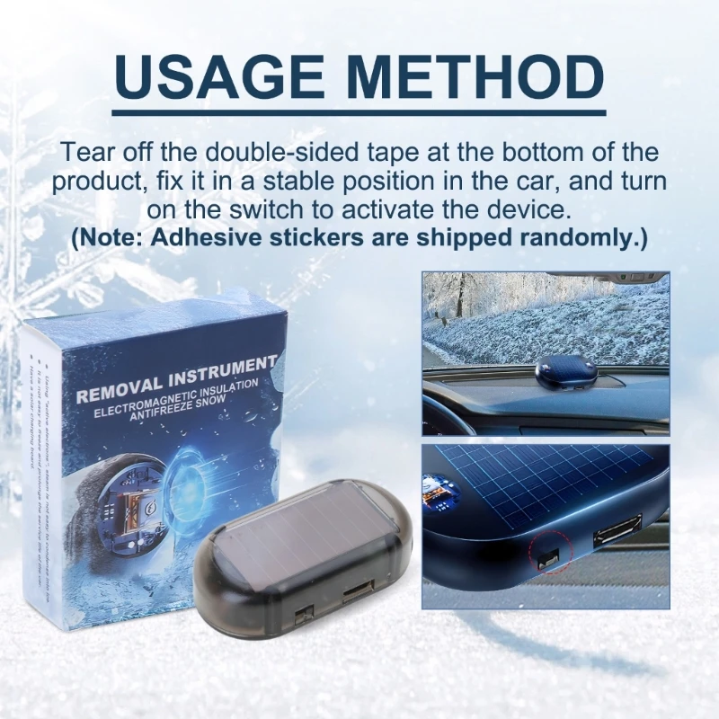 920L Efficient Anti Freeze Car Windshield & Mirror Defroster with Quick Heating Button Control for Safe Winter Driving