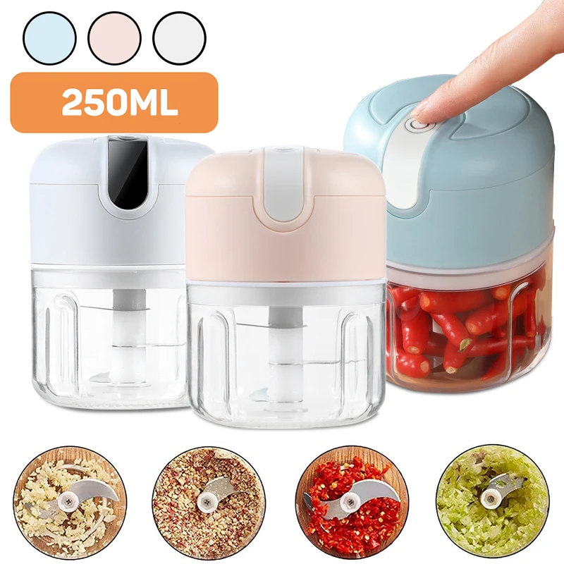 Electric Garlic Chopper, Onion Chopper, Usb Charging Vegetable