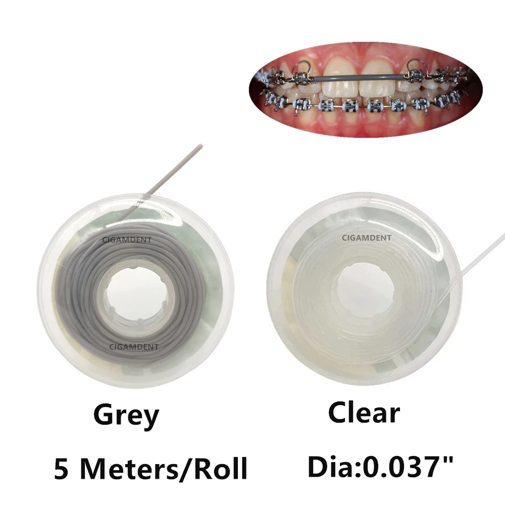 5mRollOrthodonticElasticArchwireSleeveTubingDentalWireProtect