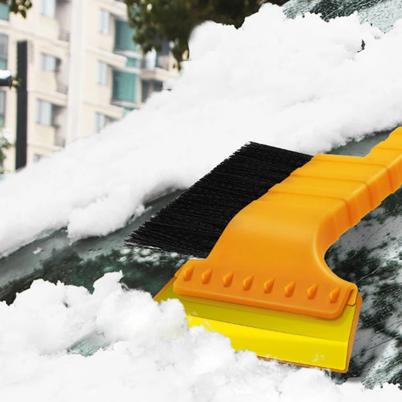 2-in-1 Snow Shovel Ice Scraper Snow Brush Broom Wash Accessories For Car VAN SUV Frost Windshield Cleaner Winter Tool