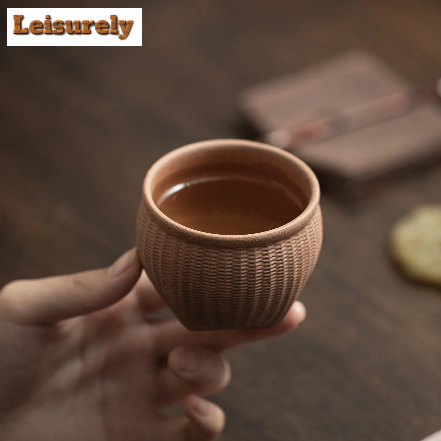 100ML Old Rock Clay Five Grains Harvest Teacup Ancient Tea Bowl Beautiful Tea Cup Tea-tasting Meditation Cup Jianzhan Master Cup