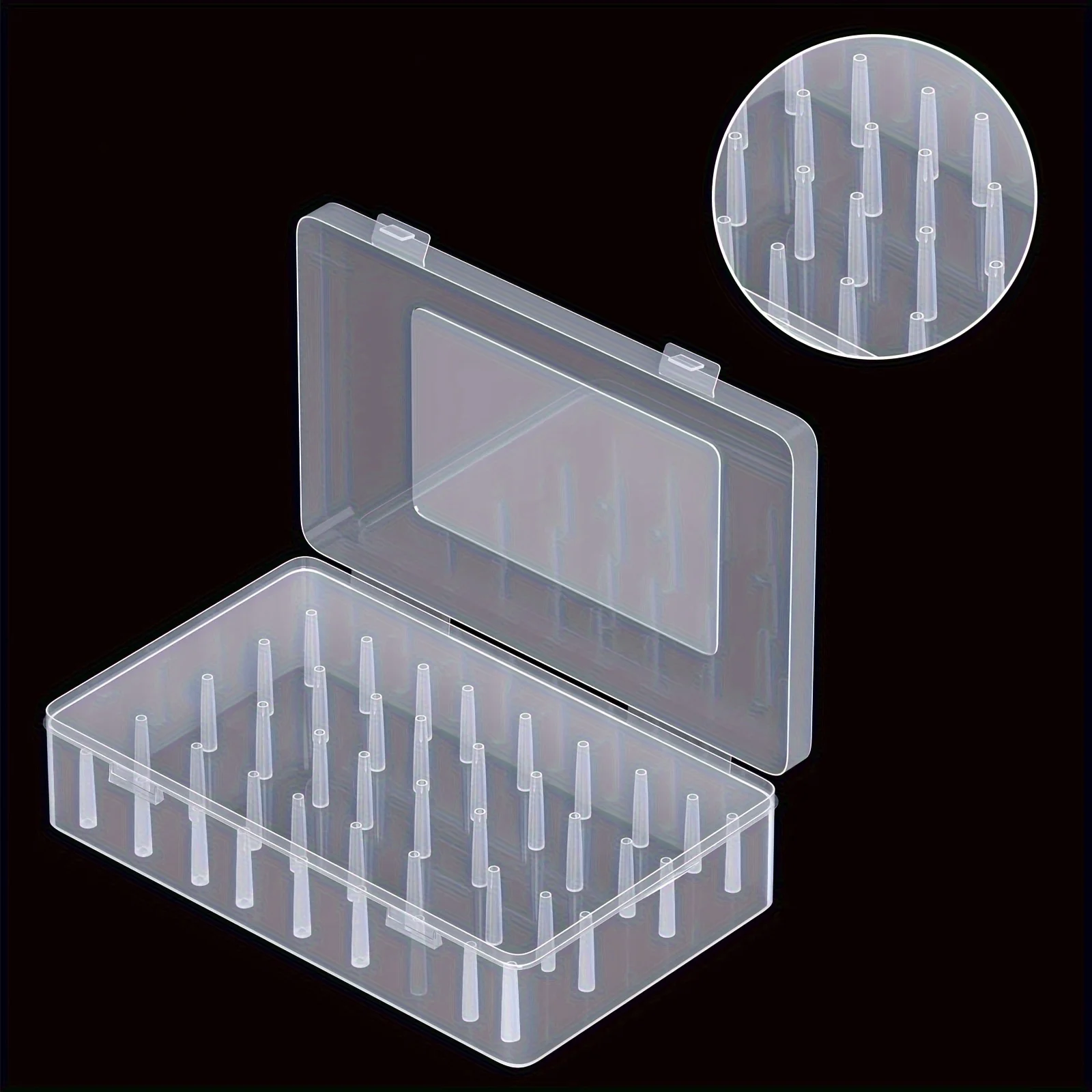 Storage Box Plastic Storage Box Storage Container 42 roll sewing thread storage box transparent PP plastic embroidery sewing set storage box portable large capacity