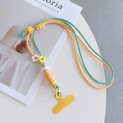 Versatile Crossbody and Neck Lanyard with Vibrant Pendant - Polyester / Nylon (Yellow / Gold)