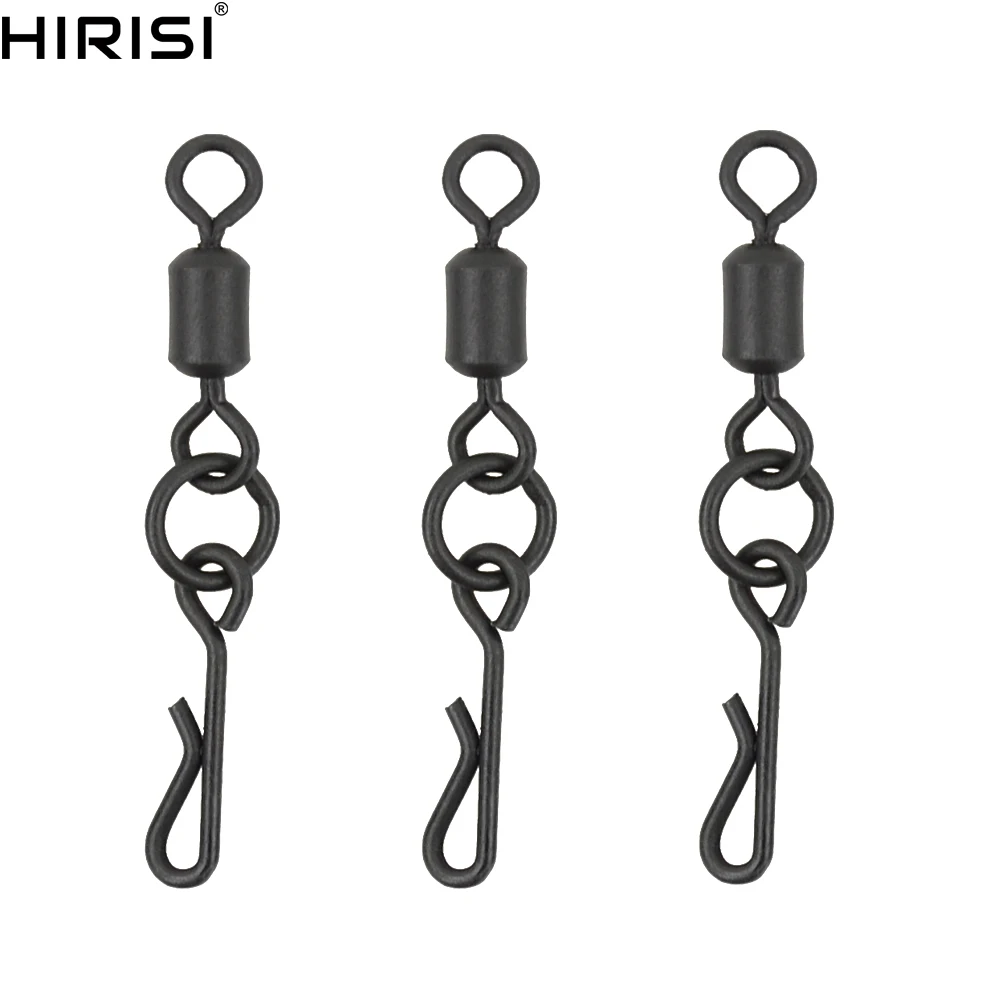 20 émerillons pour pêche à la carpe avec clip rapide AG140 - Montages carpe pratiques et efficaces