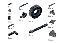 Four-wheel Drive Remote Control Car Motor Power 4WD RC Car Kit 32019 86652 Wheel Building Blocks Compatible with Legoeds RC Car 5