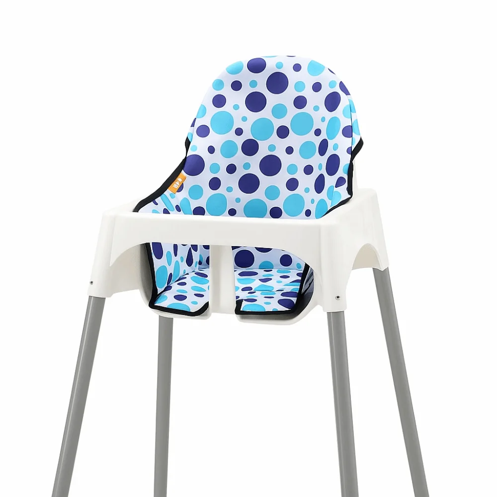 Soft Baby Dining Chair Seat Cover Comfortable Breathable Breathable Pad Liner Yellow Polka Dots High Chair Accessories Baby Care