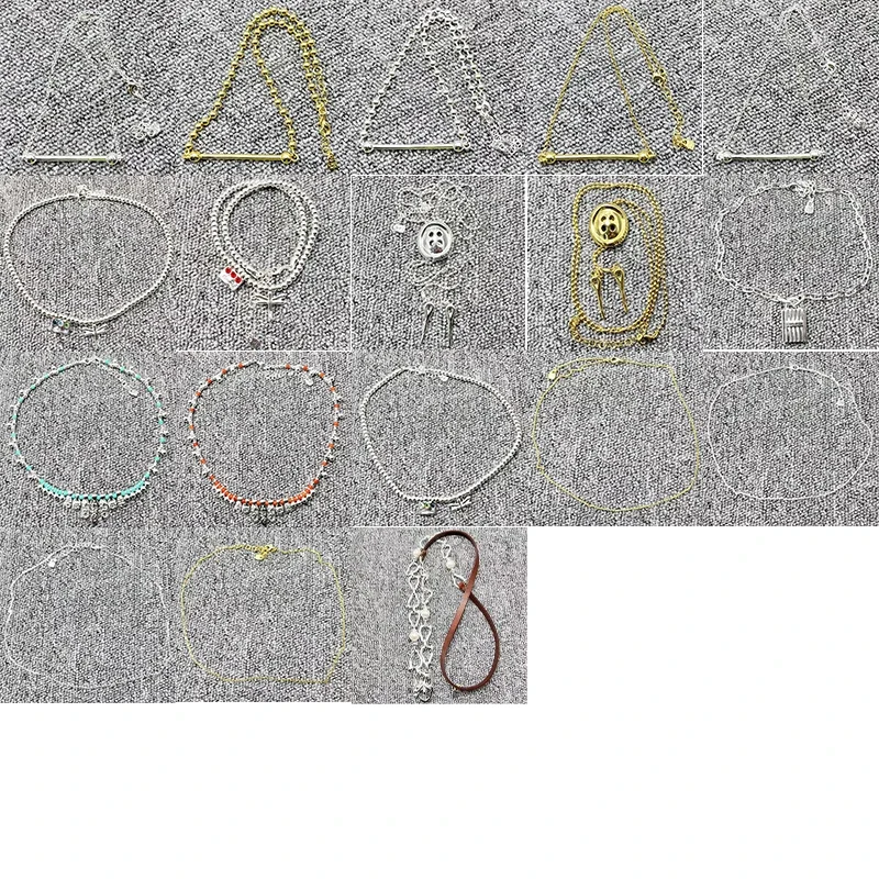 

2023 Новое позолоченное популярное женское ожерелье из искусственной кожи, маленькое и изысканное женское ожерелье «сделай сам», Бесплатная Оптовая доставка