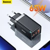 chargeur rapide GaN 65W, USB type-c PD 4.0/3.0, avec QC 4.0/3.0