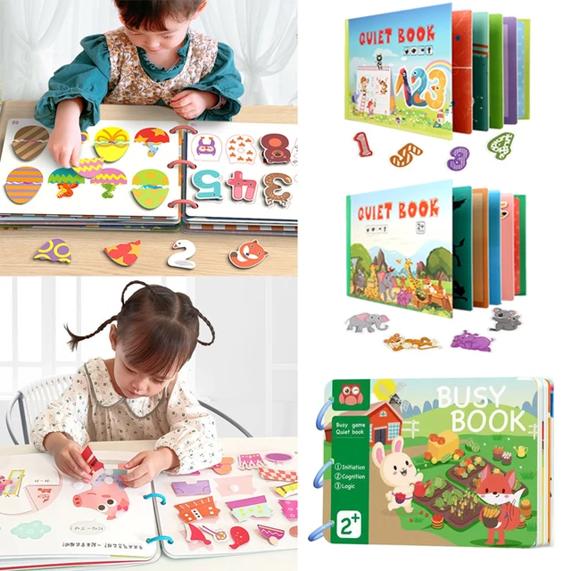 Montessori Baby Quiet Book Toys Early Education Hook&Loop Sticker Sensory  Game Parish Learning My First Busy Book 3-6 Year Old - AliExpress