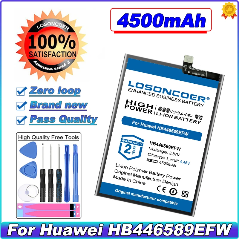 

LOSONCOER HB446589EFW 4500mAh Battery For Huawei HB446589EFW Mobile Phone Battery
