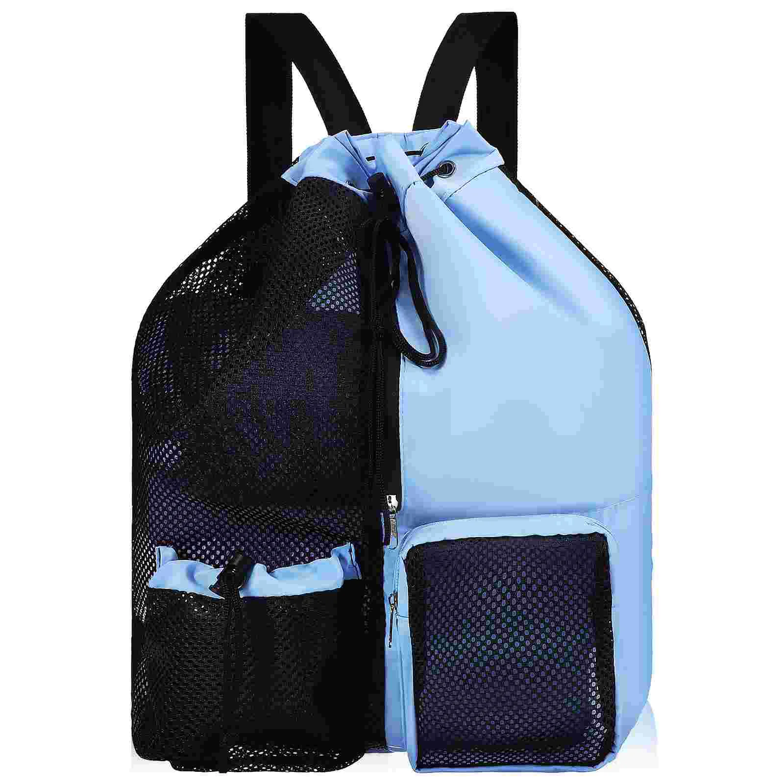 

Mesh Drawstring Swim Bag Swimming Gear Bags For Kids Sports Backpack Adults Nylon Travel
