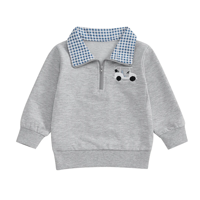Children Sweatshirt Toddler Boy Golf Outfit Embroidery