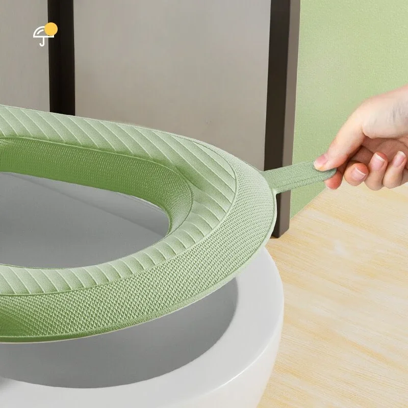 EVA Toilet Seat Cover Waterproof Warm WC Mat Bathroom Accessories Organization Universal Lid Bowl Case Portable Home Winter toilet seat cover toilet mat toilet seat cushion