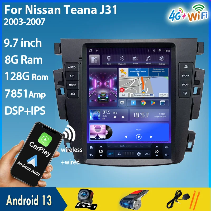 ZOYOSKII Android 13 9.7 インチ車の GPS ラジオレコーダー