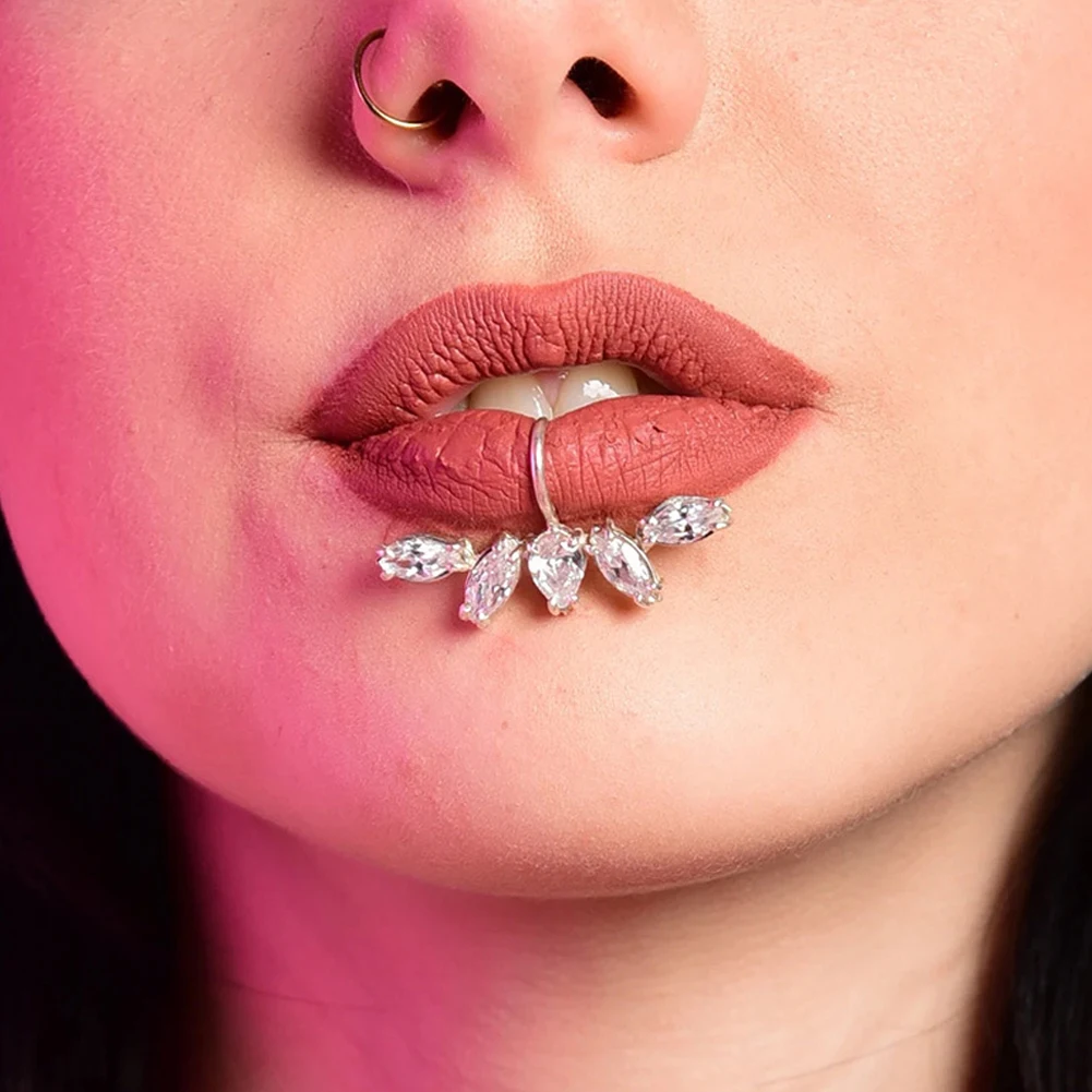 Fake Lip Piercing Jewelry Fake Piercing Lip Ring Jewelry Lip