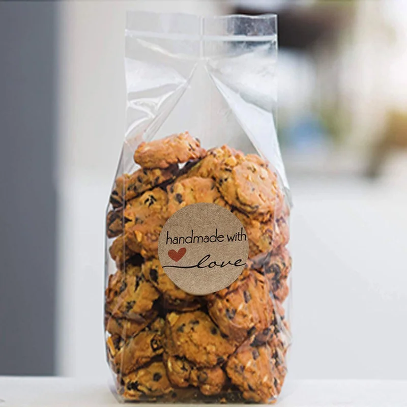 120Pcs Christmas Kraft Paper Stickers Gift Decoration Labels Self-Adhesive Sealing Stickers for Holiday Wrapping Scrapbooking