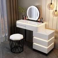 Commode en bois massif chambre principale coiffeuse haut de gamme Simple moderne petit appartement chambre coiffeuse 5