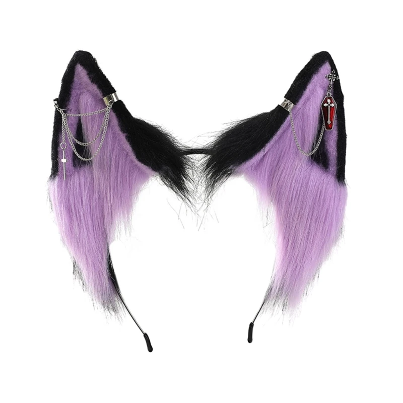 

Cat Ears Halloween Headband for Womens Girls Daily Wearing , Halloween Party Fancy Dress Cosplay Hair Accessories X4YC