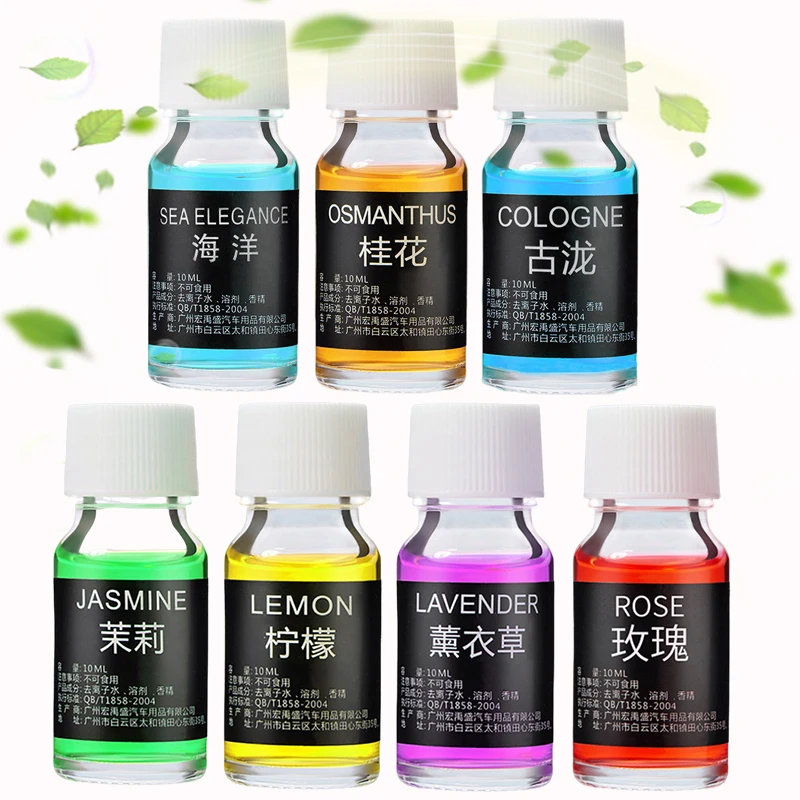 Car Air Freshener Refill Liquid Perfume Essential Oil Natural Plant Aroma Diffuser 10ml