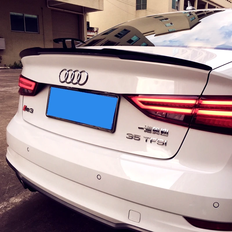 Per A3 S3 8V In Fibra Di Carbonio Posteriore Tronco Spoiler Ala Per Audi A3 S3 8V Berlina 2014-2019