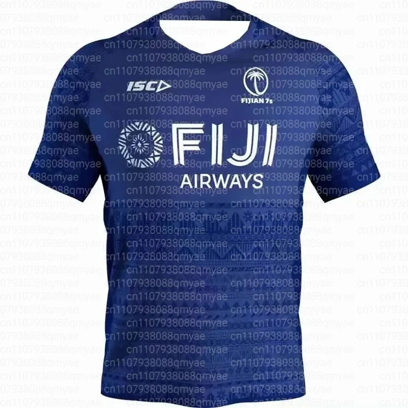 2026 Neues Fidschi Rugby Trikot in Übergröße für Herren, Atmungsaktives Sommer-Outdoor-T-Shirt mit 3D-Druck, Schnelltrocknend, Casual Fitness-Shirt, Familien-Partnerlook – Detail 6