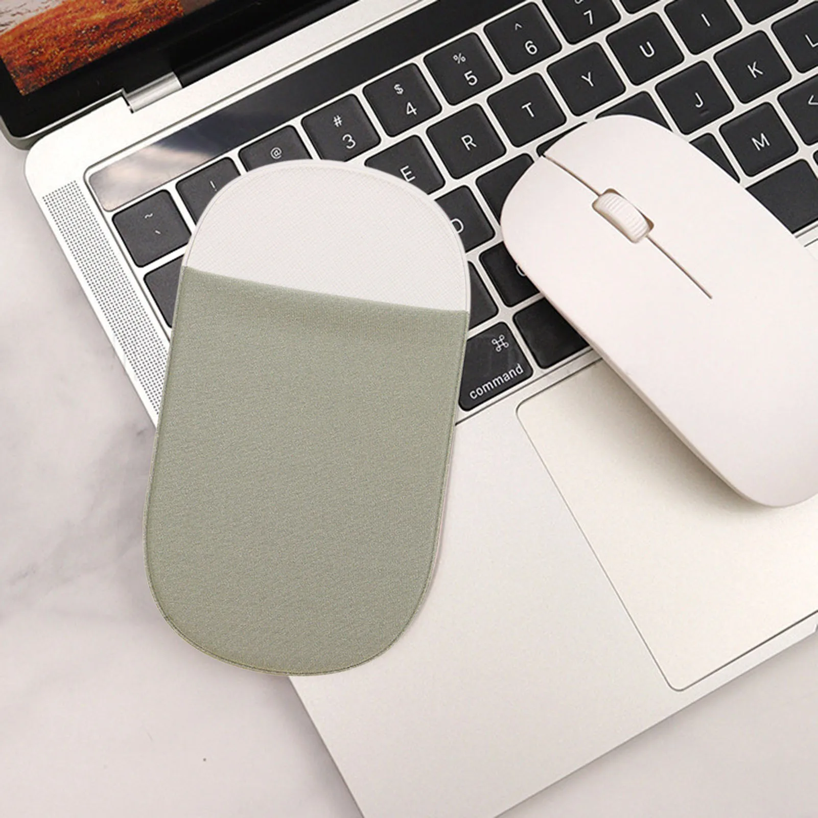 Adhesive Back Storage Bag Mouse Storage Bag For I-Pad Laptop Elastic Back Wireless Mouse Holder Pouch Tablet Accessories Holder