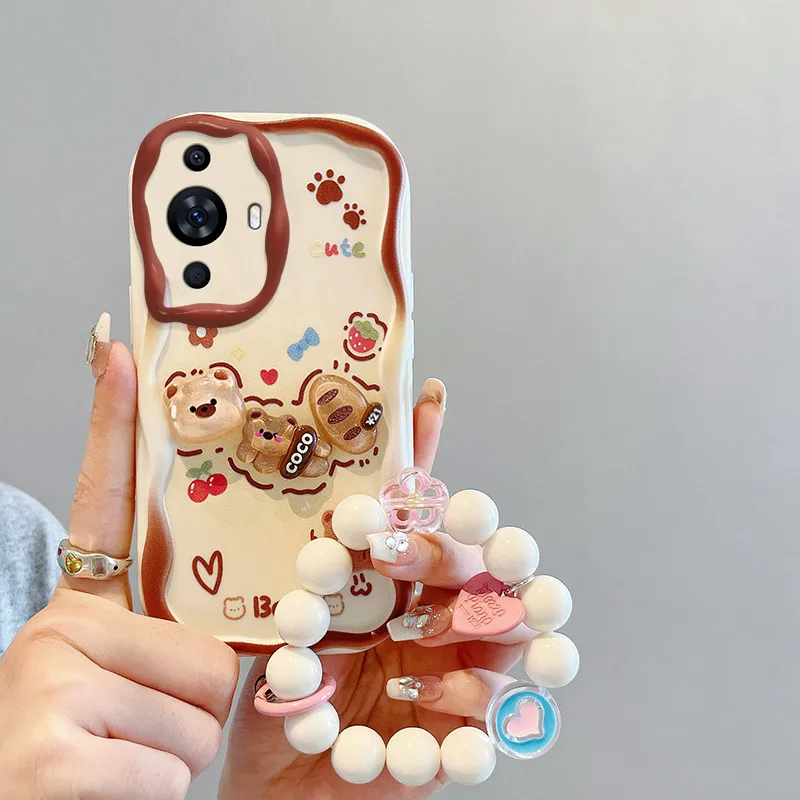 Cute Cartoon Bear Phone Case For Huawei Soft Cover_voghion.com