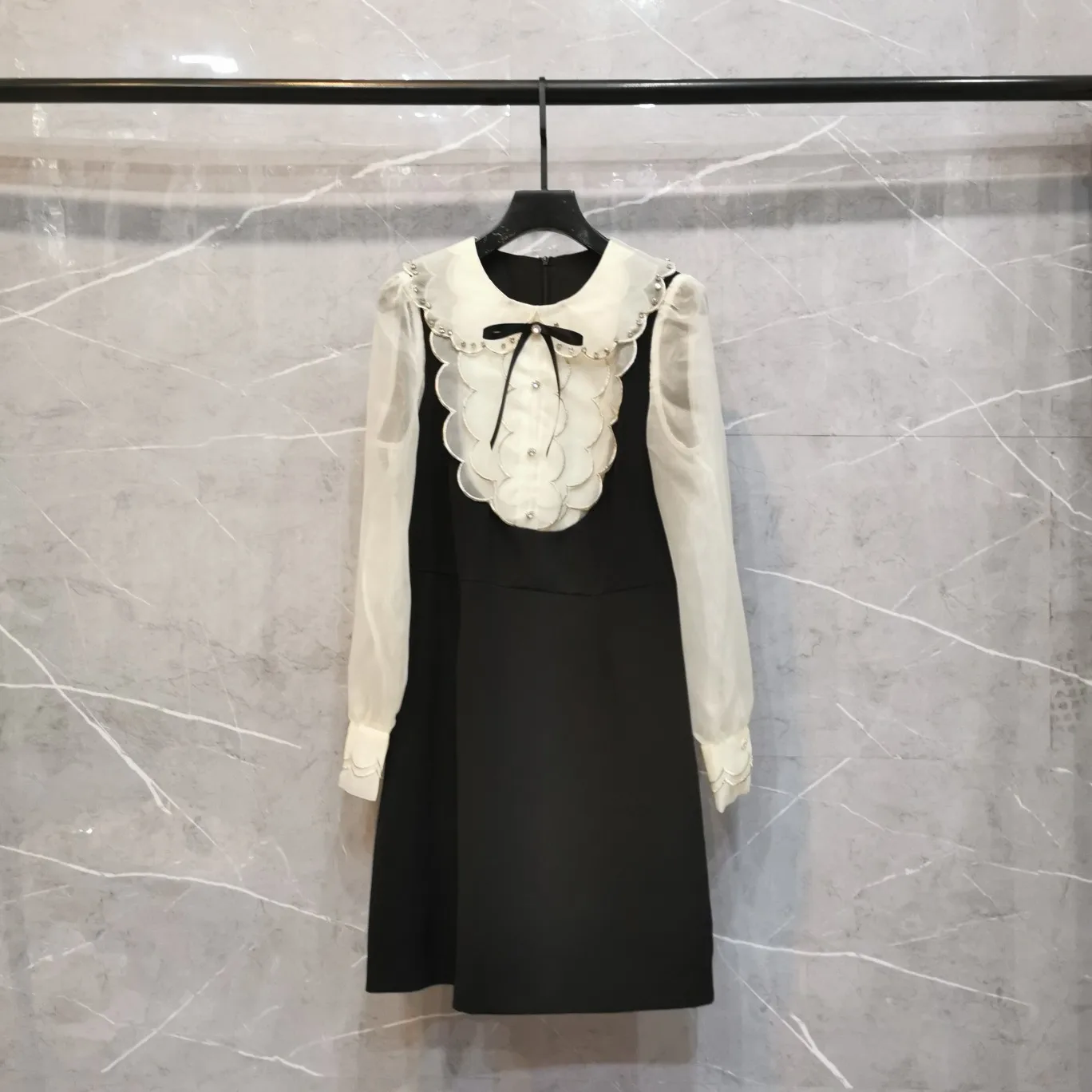 

Temperament and elegant dress three-dimensional cutting waist design b'da fashion 2023 summer new hot