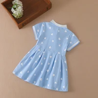 Vêtements pour filles, nouvelles robes de princesse d'été 2025, robes à manches courtes pour enfants, robes pour bébés, vêtements pour enfants de 2 à 6 ans 2