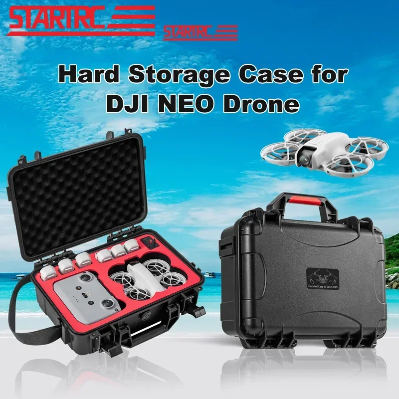 STARTRC For DJI Neo Storage Case Hard Shell Waterproof Box Portable Suitcase For DJI Neo Drone & Remote Controller Accessories