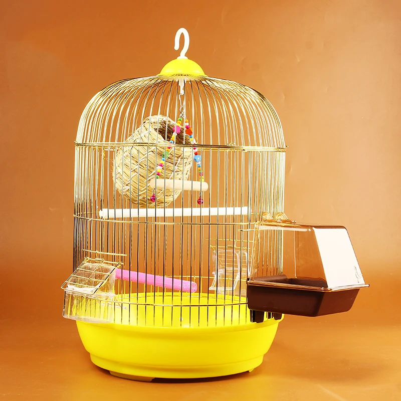 

Golden Quail Small Bird Cage Luxury Hovel Nest Farmhouse Shelter Bird Cage Canary Hanging Jaula Decorativa House Decoration