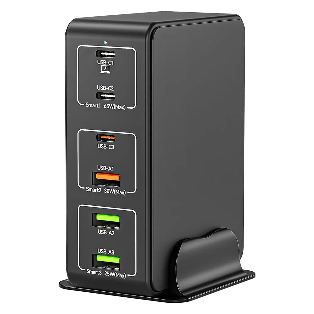 

Сетевое зарядное устройство с 6 USB-портами, 3 А, 120 Вт